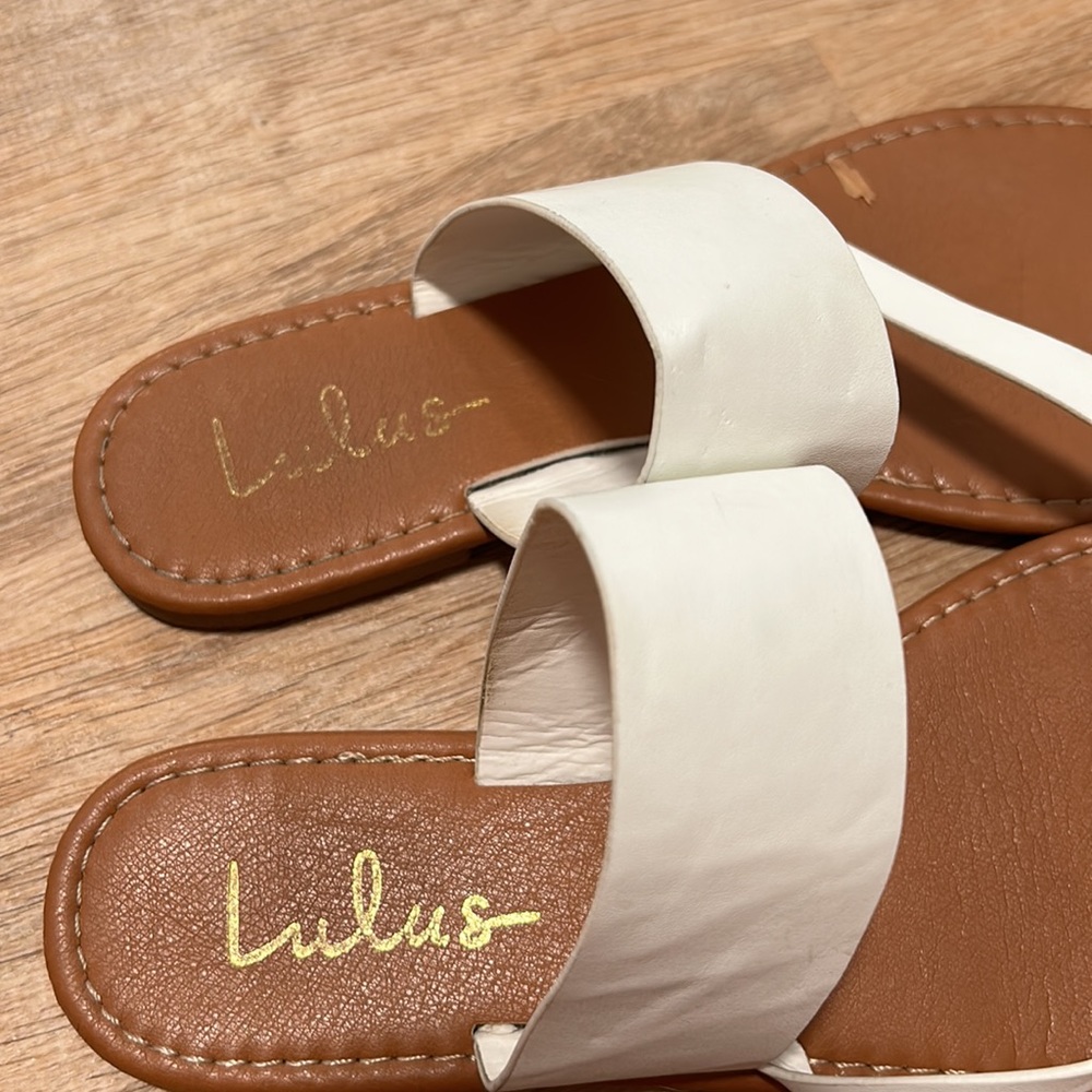Lulu’s White Sandles - Picture 2 of 2